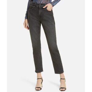 Good American Size 0/25 Good Classic High Waist Ankle Slim Jean Black MSRP $159